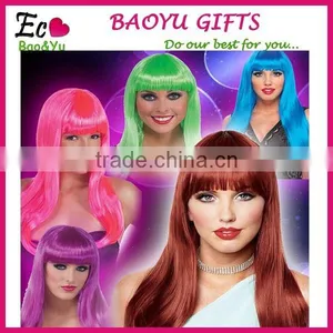 New Arrival Long Mix Color Multicolors Wavy Hair Wigs Lolita Harajuku Party Wigs thumbnail-1