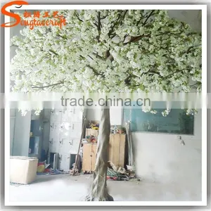 Cherry Decorations Artificial Plastic Flower Tree Cherry Blossom Tree Types White Tree Wedding Decor thumbnail-2