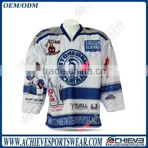 Cheap Unique&funny Team Wholesale Blank European Custom Ice Hockey Jersey thumbnail-1