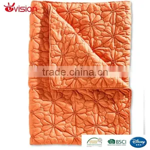 New Arrival Bedspread,Orange Flower Design Bedspreads,cotton Quilted Bedspared thumbnail-2