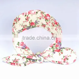 Fancy Baby Headbands Baby Girl Flower Printed Cotton Headband thumbnail-3