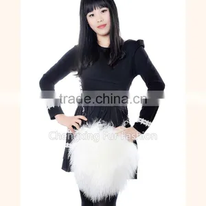 CX-H-09 Fashion Genuine Mongolian Lamb Fur Cheap Handbags From China thumbnail-1