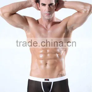 Transparent Sexy White Rubber Man Underwear Boxers thumbnail-1