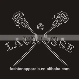 Wholesale Cheaper Custom Lacrosse Hotfix Rhinestone Crystal Ball for Cloth thumbnail-2