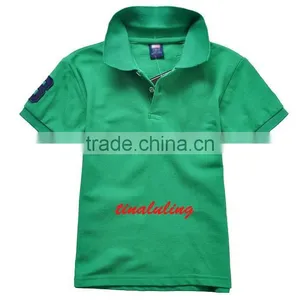 2015 Brand New Summer Boys and Girls Net Cotton Polo t Shirts Sport Plain T-shirts Wholesale t Shirts for Kids thumbnail-3