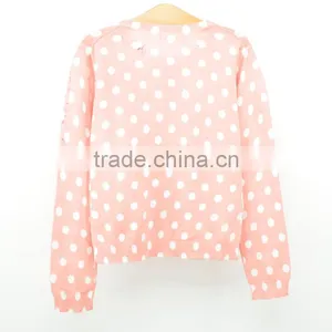 Fancy Cardigan Girl Print Kids Sweater Clothes thumbnail-2