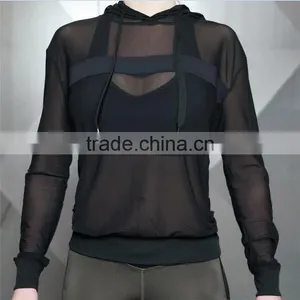 In the Gym Mesh Long Sleeve Custom Mesh t Shirt for Women From China Suppliers thumbnail-1