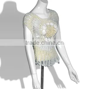 2015 New Promotional Women Summer Knit Fashion Top thumbnail-1