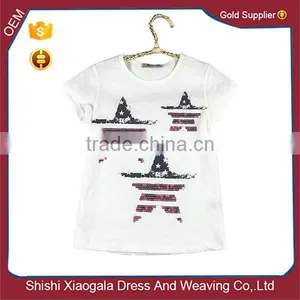 2016 Knit Clothing Manufacture Girl T-shirt Kids Wear thumbnail-1