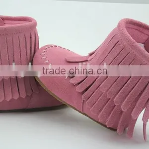 Baby Moccasins Winter Snow Long Tassel Kids Boots Wholesale thumbnail-6
