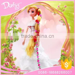 Custom 11.5 Inch Vinyl Fashion American Girl Chucky Fairy Princess Wedding Clothes Display Barbiee Doll thumbnail-1