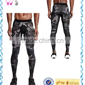 Hot Sale Mens Long Compression Sportswear Camo Pants for Yoga Wear Gym Wear High Quality Trousers For Yoga thumbnail-2