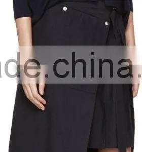High Quality Long Sleeve Pleated Knit Wool Cardigan With Buttons Closure at Front thumbnail-4