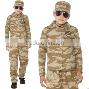 Boys Kids Desert Army Soldier Camo Commando Uniform thumbnail-1