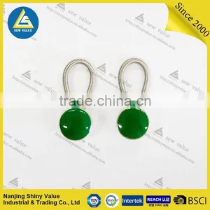 Mixed Sizes Packed Metal Collar Button Extenders in Different Colors Crystal Mounted With Elastic in the Spring thumbnail-2