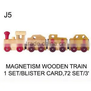 TOYS FOR KID (J5) MAGNETISM WOODEN TRAIN thumbnail-1