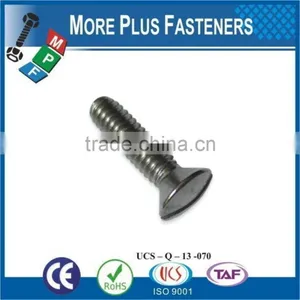 Made in Taiwan DIN 964 M5x40 Slotted Raised Countersunk Head Screw A4 Stainless Steel thumbnail-4