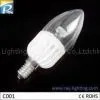 0.8 Power Factor 3W Warm White LED Candle Bulb Lights thumbnail-1