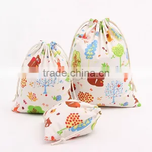Chinese Supplier Eco Recycled Grocery Cotton Fabric Shopping Tote Bag thumbnail-3