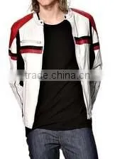 NEW MEN BIKER LEATHER JACKET thumbnail-1