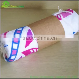 Custom Reactive Photo Printed Circle Microfiber Beach Towel Custom Round Towel Donut Beach Towel thumbnail-5