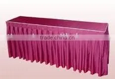 Polyester Banquet Table Skirting Rectangular Table Skirts thumbnail-1