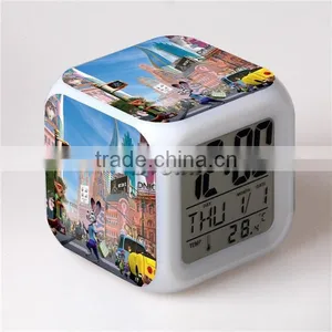 Top Selling LED Alarm Clock,Digital Desk Clock,Zootopia Cartoon Clock for Kids thumbnail-5