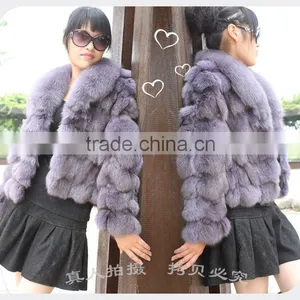 2010 Luxury Fox Head Hair Fur Coat, Fur Garment JL010 thumbnail-1