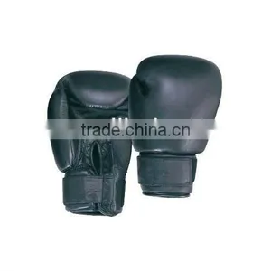 Cowhide Leather Black Boxing Gloves thumbnail-1