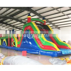 Animal World Obstacle Challenge Inflatable Bouncer Castle thumbnail-1
