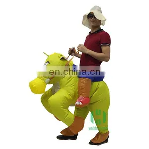 HI CE Hottest Carnival Costumes Inflatable Horse Riding Animal Costume thumbnail-1