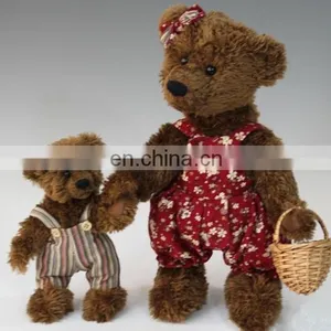 Teddy Bear Warmth of Mother and Kid Changable Clothes Plush Stuff Toy Doll thumbnail-1