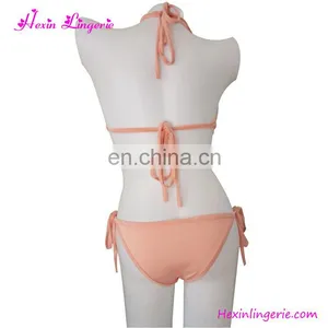 Wholesale 3 Colors Fashion Blue Beach Set Sequins Tie Bikini Swimwear thumbnail-3