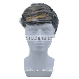 MCW-2352 New 2017 Synthetic Comb Over Grey Wig Old Man Fancy Dress Costume Hair Wig thumbnail-1