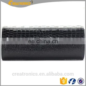 Hot Selling Newest Handbag Purse PU Wholesale Leather Clutch Bag With Chain Cheap Rhinestones Evening Bag thumbnail-2