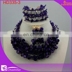 Coral Beads Necklace Jewelry Set | African Fashion Wedding Jewelry Set thumbnail-2