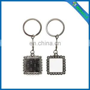Wave Edge Series Sublimation 20mm Diameter Meatl Keyring thumbnail-3
