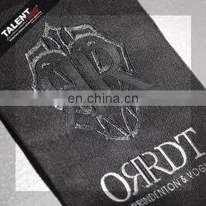 Custom High Quality Loop Folded Woven Private Label for Clothing thumbnail-6
