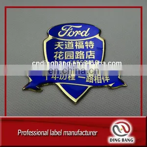 Top Quality OEM High Grade Adhesive Use And Custom Brand Printed Wine Bottle / Furniture Decoration Domed Metal Label thumbnail-1
