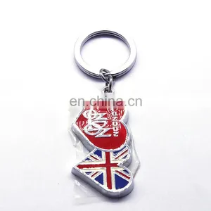 Lovely Custom Shaped Metal Keychain for Lovers thumbnail-4