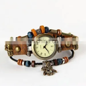 Wholesale Cheap New Design Fashion Beauty Watches Genuine Leather Butterfly Charm Watching Ladies thumbnail-4