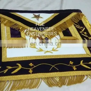 MASONIC REGALIA GRAND PATRON APRON PURPLE thumbnail-4