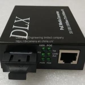 POE IP Camera to Fiber Converter 10/100M/1000M POE IP Fiber Optical Transmitter and Receiver Single Por POE Fiber Conver thumbnail-3