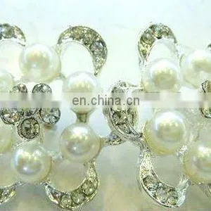 2013 New Rhinestone Hair Flower Embellishment Garment Accessory Button thumbnail-1