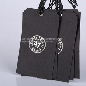 Custom Matte Finish Paper Hang Tags Labels for Clothing thumbnail-2