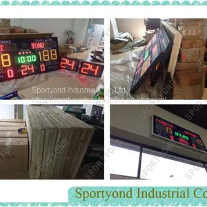 Indoor and Outdoor Electronic Baketball Scoreboard and Shot Clock Timer thumbnail-1