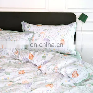 RAWHOUSE Amazon 60s Home Use Bedding Set Luxury Bedding 100% Cotton Set Bed Sheet Pillowcase thumbnail-2