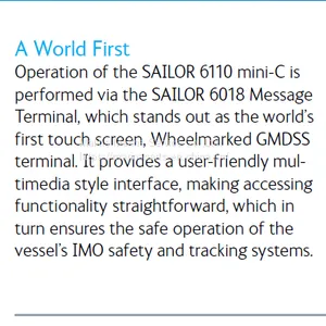 SAILOR 6110 Mini-C GMDSS System thumbnail-2
