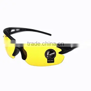 Explosion-proof Lens Polarized Night Vision Sunglasses for Golf, Fishing, Cycling,Wind Mirror Glasses ,Goggle - Black Frame Yell thumbnail-1