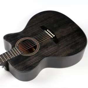 LS-130TBK Acoustic Guitar Black Color 40 Inch Guitar Factory Wholesale OEM High Quality Guitar With Cheap Price thumbnail-3